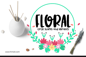 Floral-Circle shapes and elements