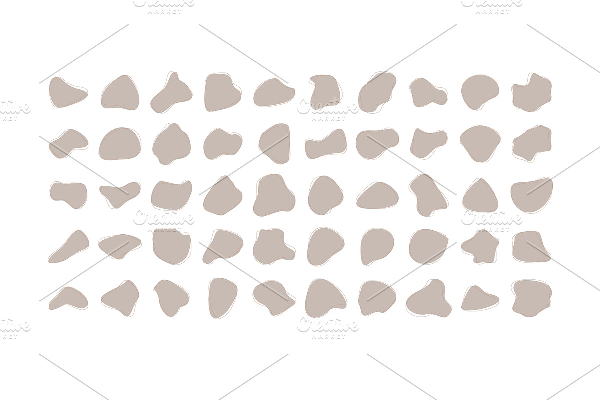 Blobs Fluid Shape Colored 100 Set V1, an Object Graphic by shahsoft (Photo 3 of 4)