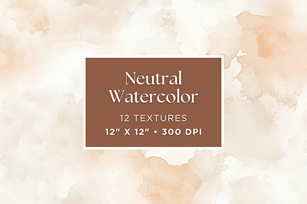 Neutral Watercolor Textures