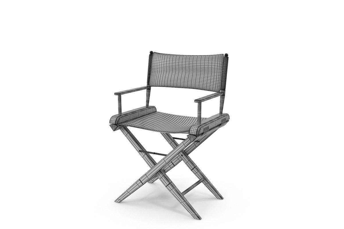Director Chair, a Furniture 3D Model by Tedi Permana (Photo 6 of 6)