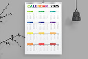 Wall Calendar 2025 Template, a Stationery Template by MightyDesign (Thumbnail 2 of 7)