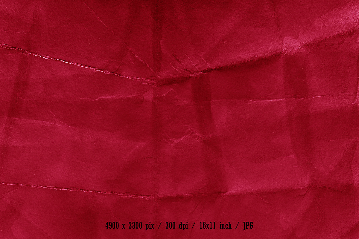 Red Crushed Paper Textures, a Texture Graphic by graphic7 (Photo 14 of 21)