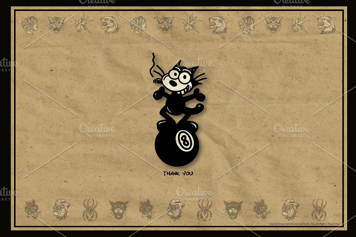 Tattoo Vector Pack | Hand-Drawn Art, a Decorative Illustration by Fuzzy Poet by DG2 (Photo 4 of 4)