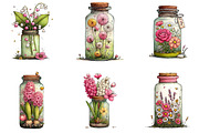 Spring Flowers Jar Clipart, an Illustration by Sublimation Artist (Thumbnail 6 of 7)