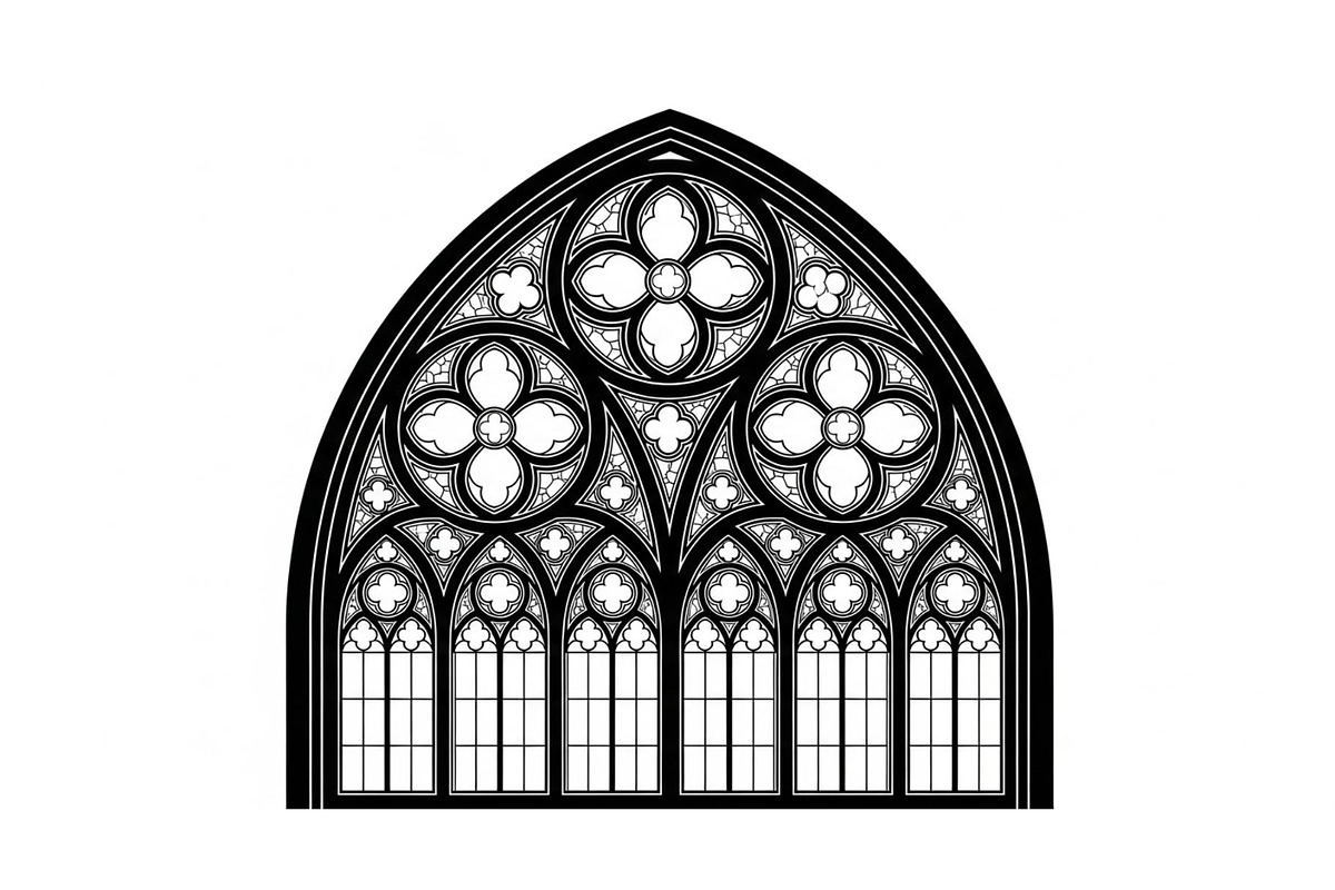 Gothic Church Window Frame Bundle, an Illustration by jahid234 (Photo 17 of 31)