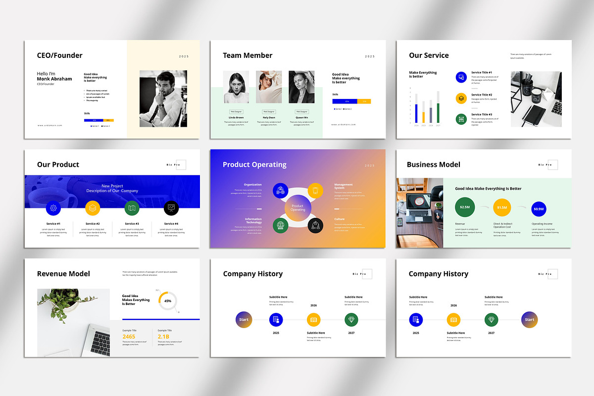 Corporate Presentation Template preview 3
