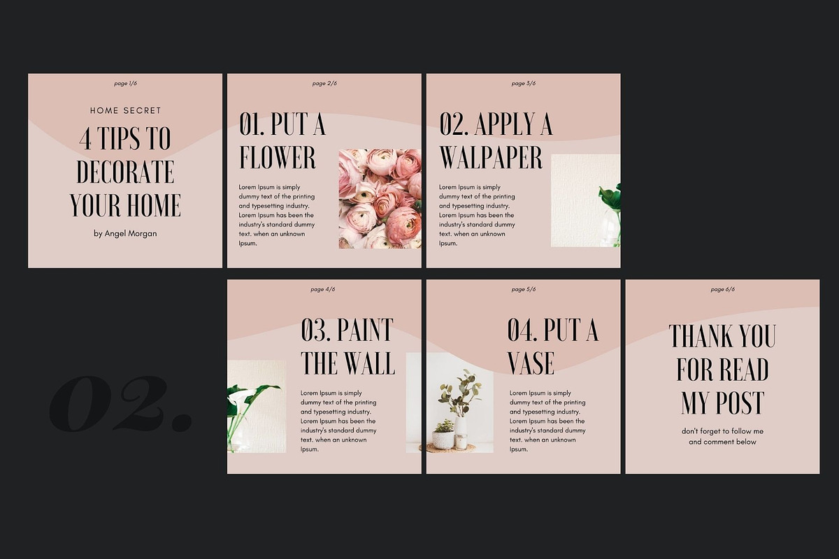 Instagram Carousel Vol. 5 | CANVA, a Social Media Template by bonadigitals (Photo 4 of 7)