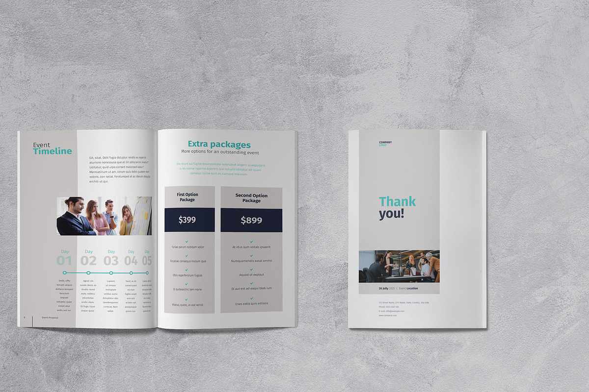 Event Planner Proposal, a Brochure Template by Sabin (Photo 4 of 5)