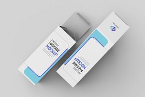 Isolated Rectangle Box Mockup