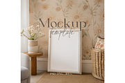 Floral Nursery Wall Frame Mockup, a Product Mockup by MockupWizard (Thumbnail 1 of 5)