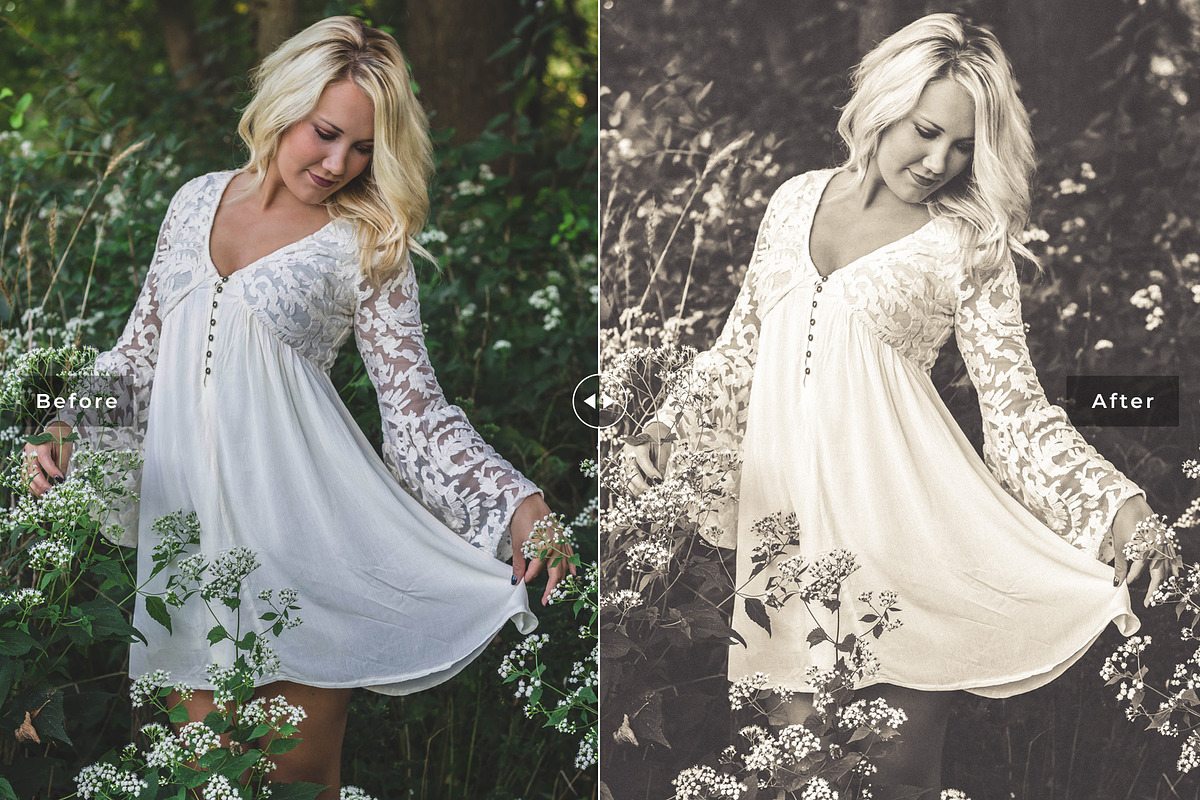 Monochrome Lightroom Presets Pack preview 5