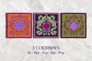 Plum Royale Silk Scarves Design, an Object Graphic by ilustrinna (Thumbnail 2 of 12)