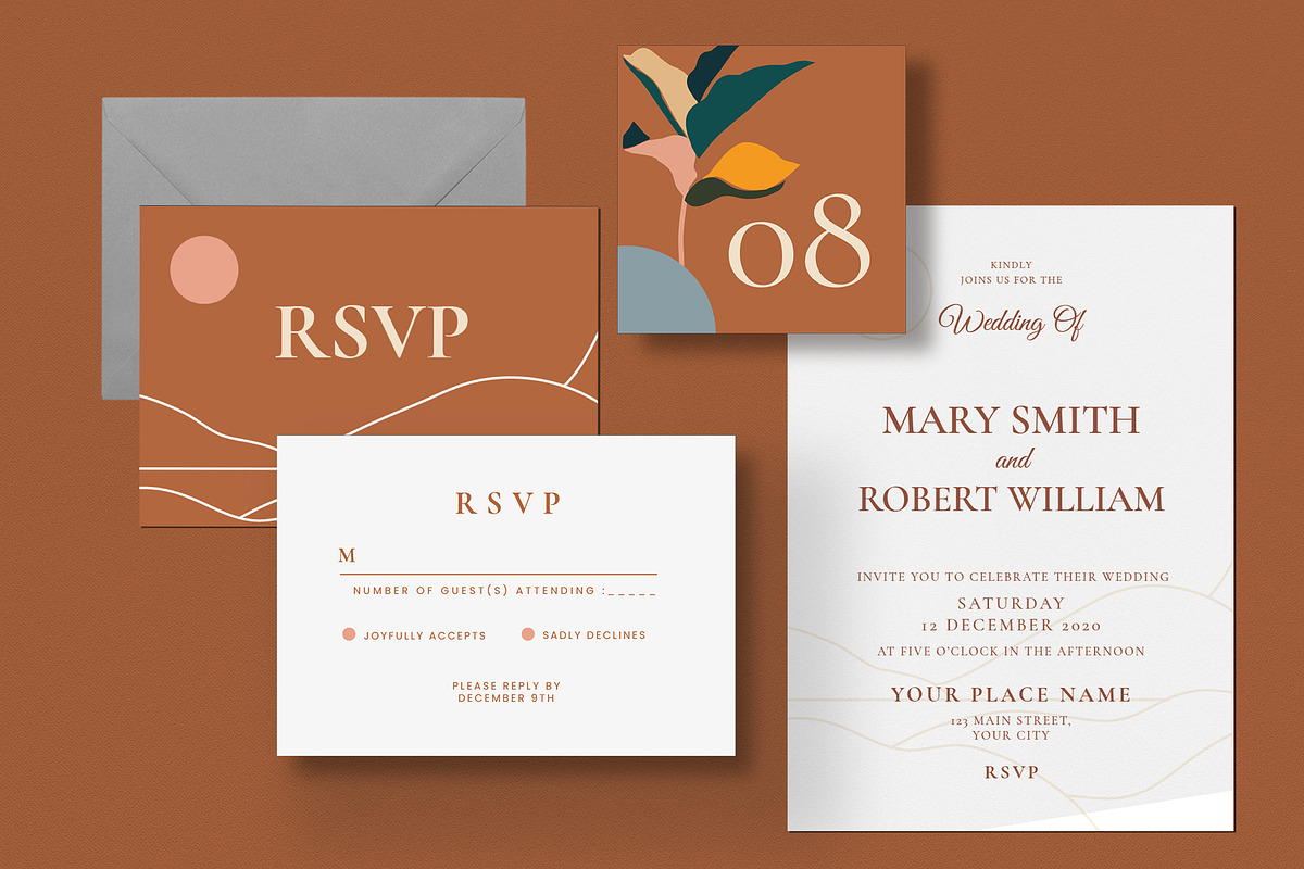 Wedding Invitation, an Invitation Template by graphicook (Photo 2 of 3)