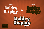 Boldry Display, a Sans Serif Font by Ainun Jinan (Thumbnail 3 of 9)