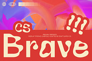 CS Brave – Trippy Font, a Sans Serif Font by Craft Supply Co. (Thumbnail 1 of 8)