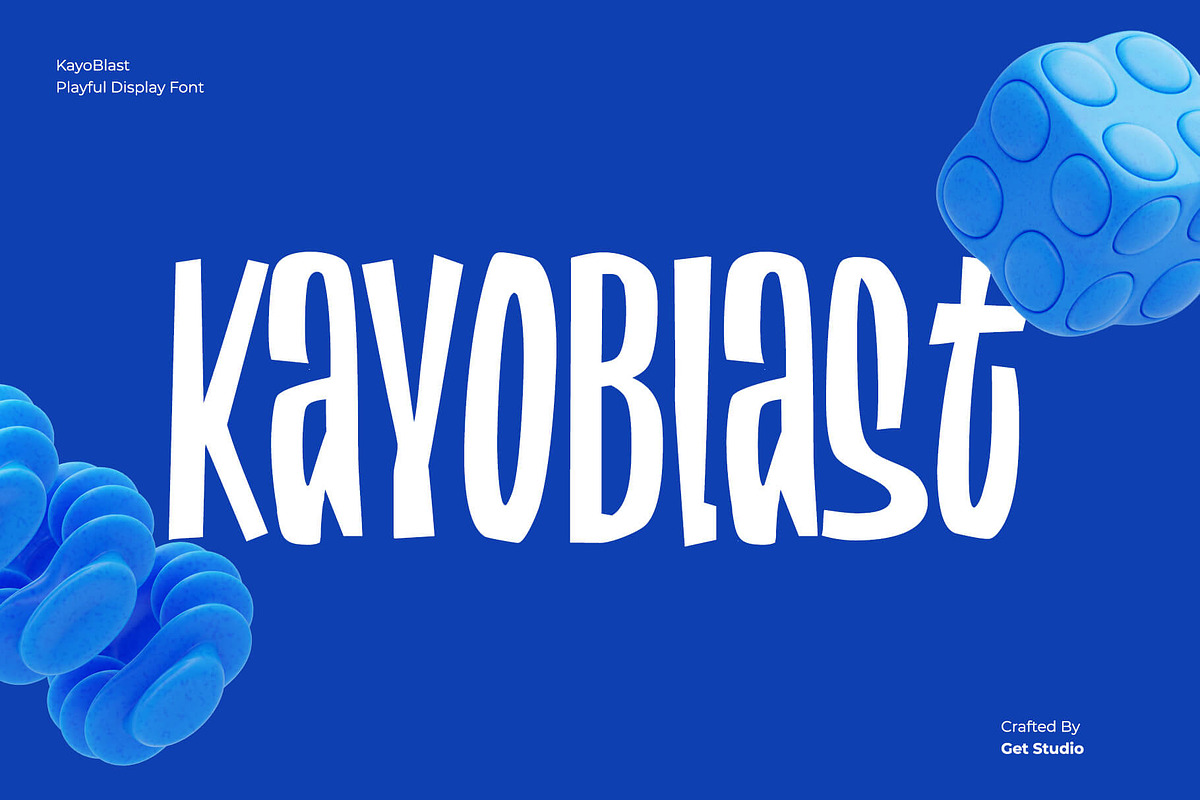 KayoBlast - Playful Display Font, a Sans Serif Font by Get Studio (Photo 1 of 10)