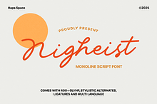 Nigheist - Monoline Script