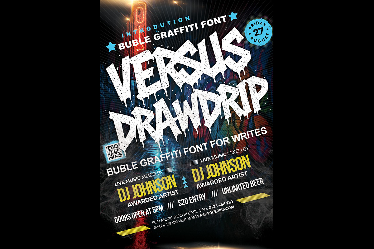 Dripping Graffiti Font, a Script Font by Art StoreID (Photo 8 of 12)