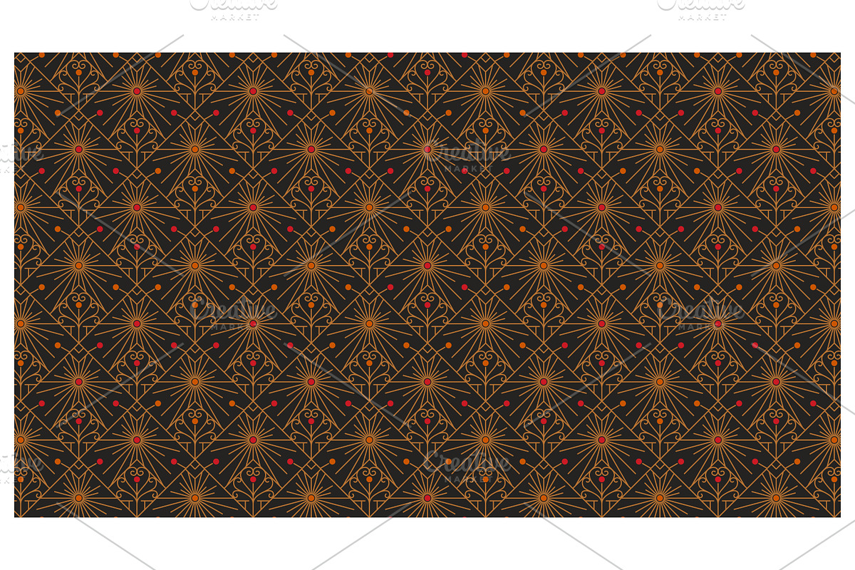 Geometric Art Deco Ornament, a Pattern Graphic by Creative Backgrounds