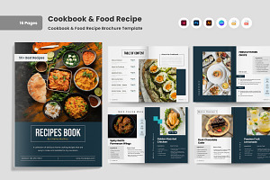 Culinary & Cookbook Recipe Catalog, a Brochure Template by twinstd
