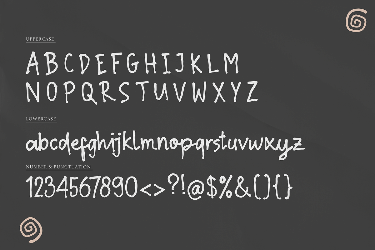 Days Wishes | Hand Drawn Font, a Handwritten Font by Denustudios (Photo 9 of 12)