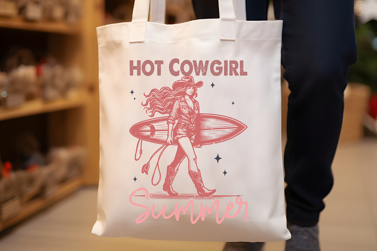 Vintage Western Cowgirl Sublimation, an Illustration by Rose Art (Photo 5 of 7)
