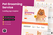 Pet Grooming Service Landing Page, a Landing Page Template by SLAB! Design (Thumbnail 1 of 3)