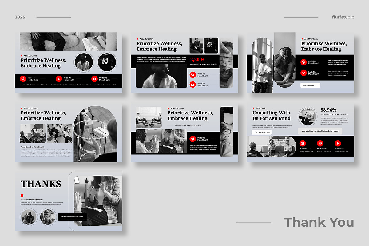 Mental Health Google Slides Template, a Presentation Template by fluffstudio (Photo 4 of 4)
