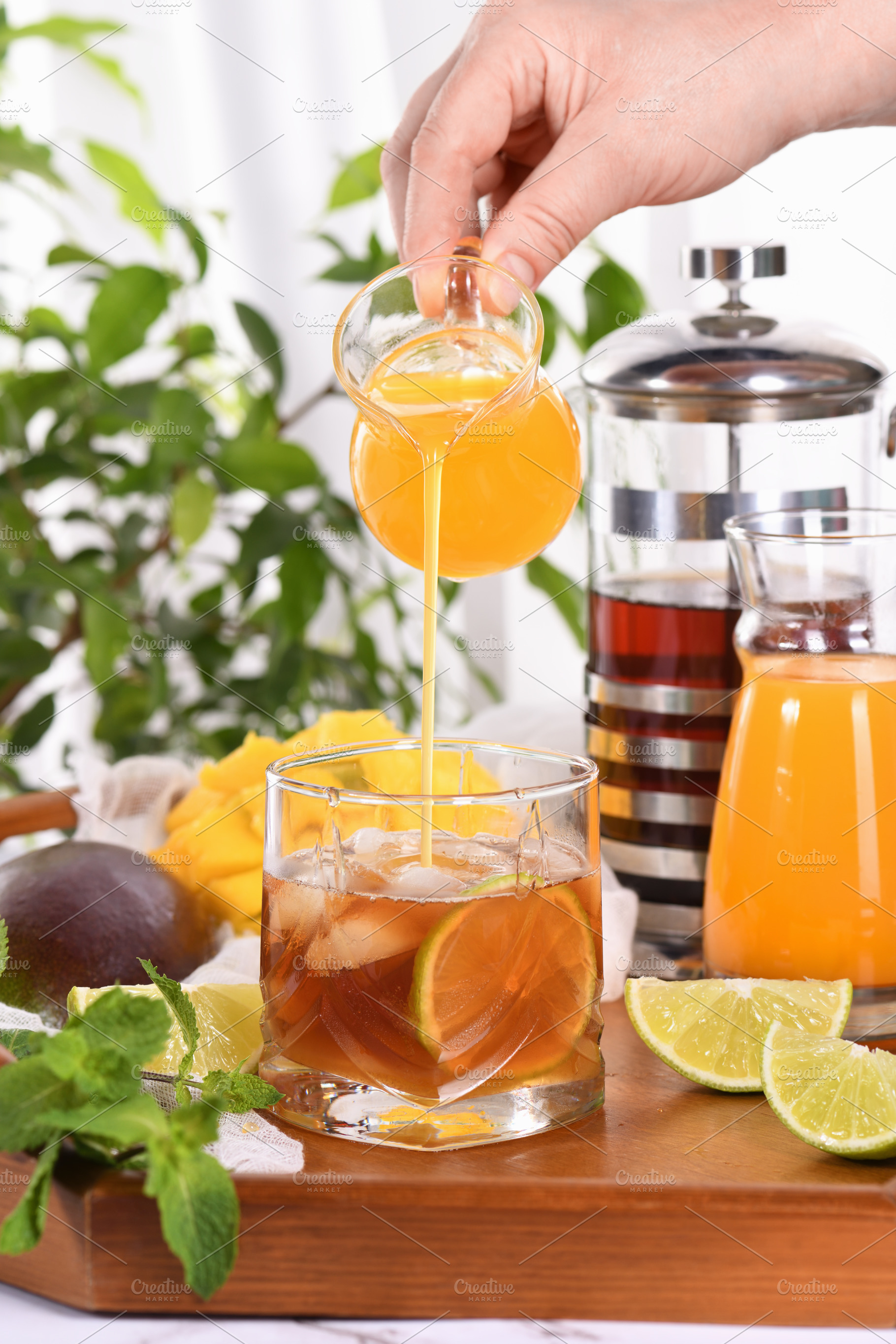 Mango Iced Tea, a Food & Drink Photo by Apolonia