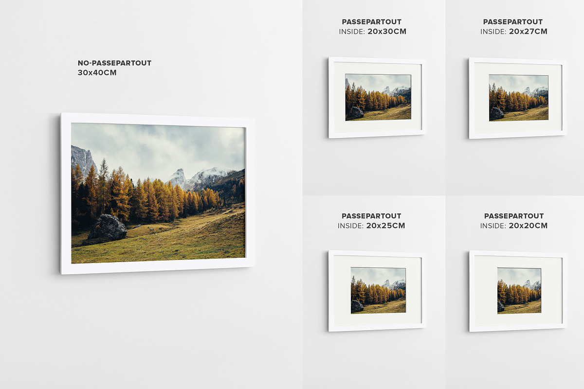 Landscape Frame Mockup - 40x30 cm, a Print Template by Mockups by Carlos Viloria (Photo 7 of 7)