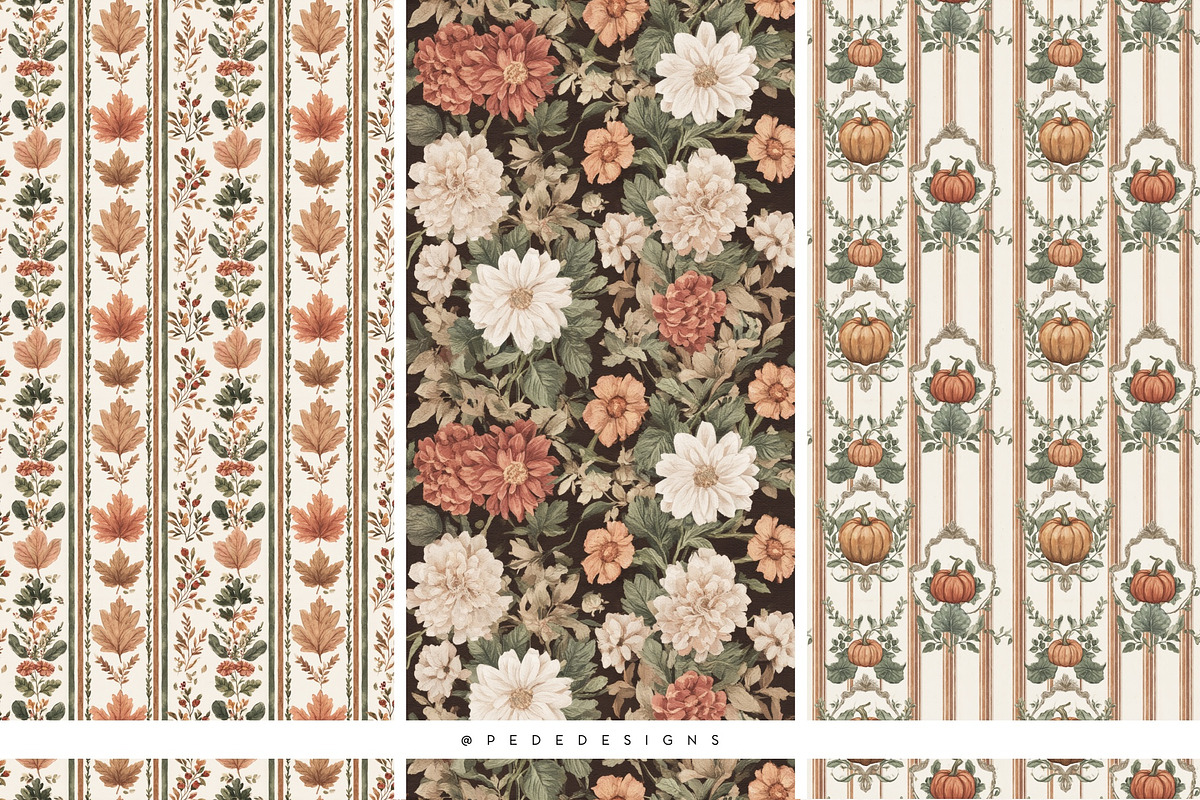 Grandmillenial Autumn Collection, a Seasonal Illustration by PeDe Designs (Photo 33 of 33)