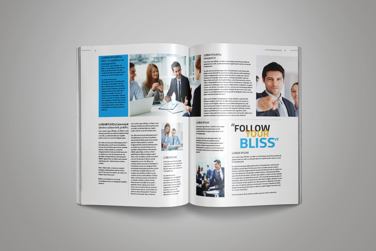 InDesign Magazine Template, a Magazine Template by Indotitas (Photo 3 of 11)