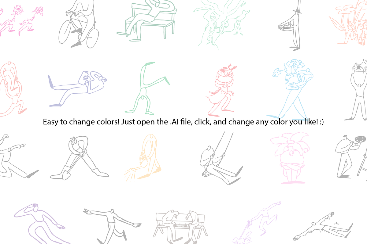 Spring Activities | Vector Drawings, a Person Illustration by teenyweenyday (Photo 2 of 4)