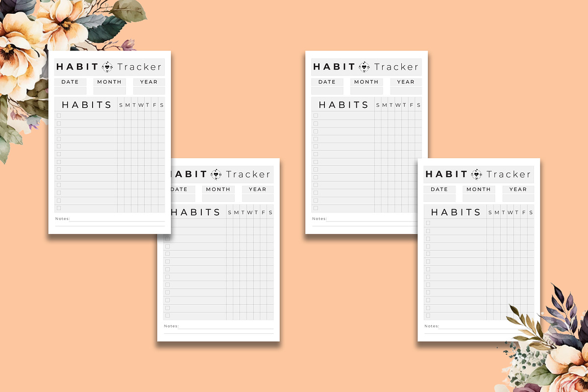 Habit Tracker Weekly Kdp Interior, a Stationery Template by Hurairagraphics (Photo 2 of 4)