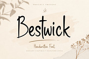 Bestwick –Handwritten Signature Font, a Handwritten Font by Wow Magic (Thumbnail 1 of 4)