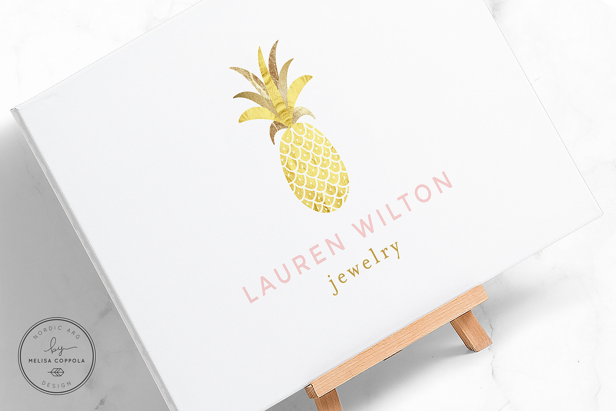 Luxury Pineapple Gold Logo, a Branding & Logo Template by Nordic.Arg (Photo 5 of 6)