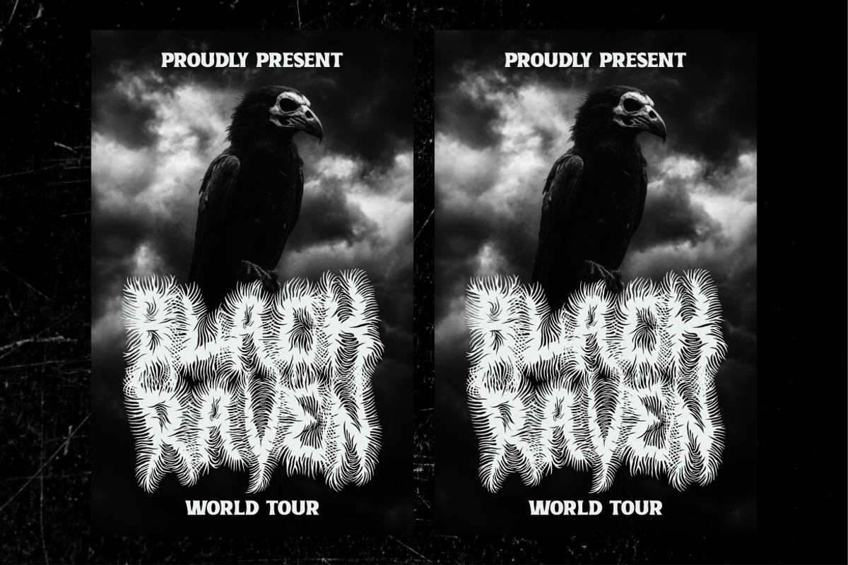 Raven Spike Extreme Black Metal Font, a Blackletter Font by PutraCetol Studio (Photo 3 of 5)