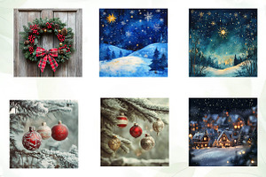 Watercolor Background Christmas Png