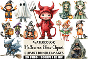 Halloween Elves Clipart PNG Set, an Illustration by Craft Nest (Thumbnail 1 of 4)