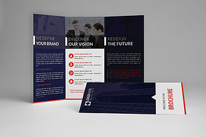 Clean Modern Trifold Brochure