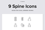 Spine Line Icons, an Outline Icon by Nadiinko (Thumbnail 1 of 2)