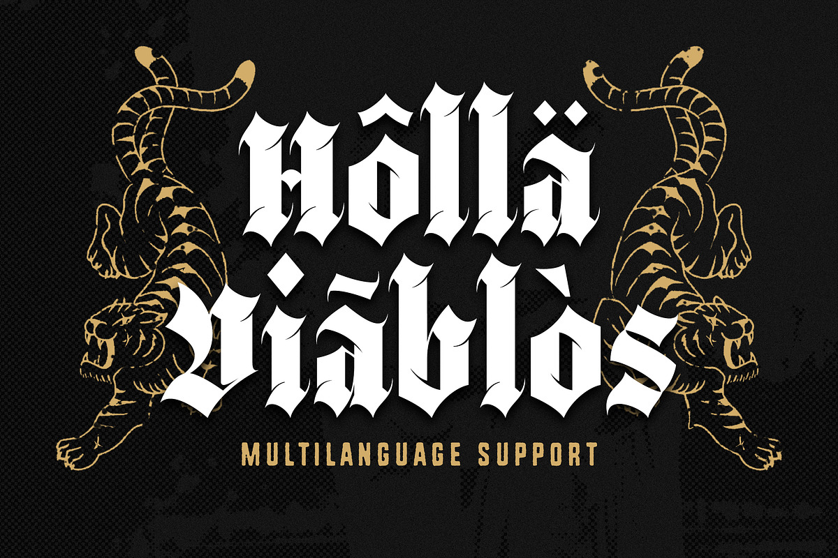 Black Webs - Gothic Blackletter Font, a Blackletter Font by Typia Nesia (Photo 4 of 16)