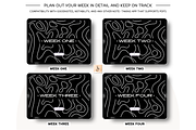Black And White Digital Planner, a Stationery Template by Tas Creative Studio (Thumbnail 7 of 8)