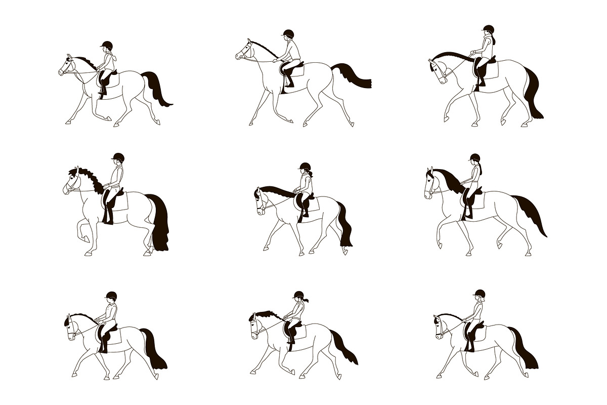 Riding School, an Animal Illustration by Naurider (Photo 2 of 5)