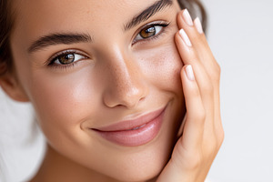 Woman with glowing skin and natural, a Beauty & Fashion Photo by MistyDay