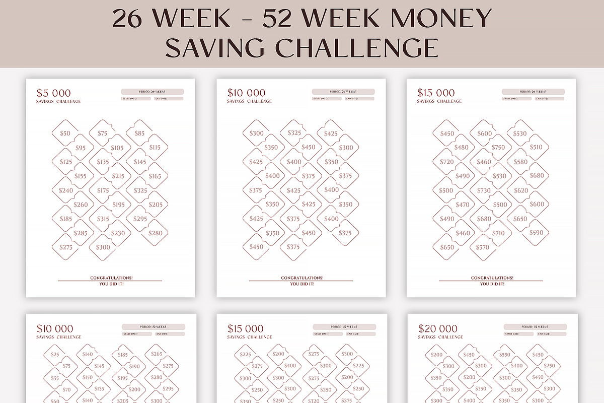 Budget Planner Printable, a Print Template by SofiaDesign16 (Photo 6 of 10)