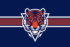 Tiger head sport logotype