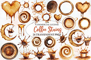 Coffee Stains Clipart, an Illustration by Designworld (Thumbnail 1 of 9)