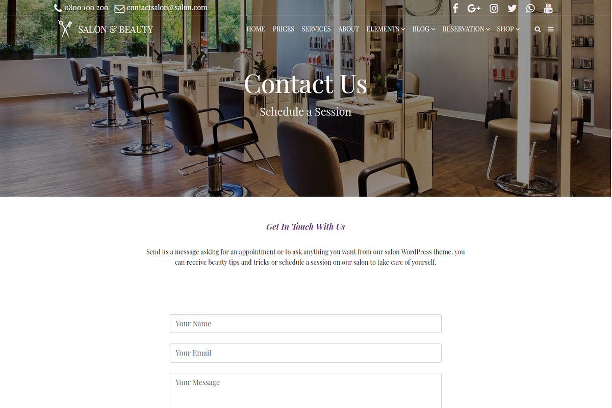 Salon - Beauty WordPress Theme, a WordPress Template by Visualmodo (Photo 7 of 18)