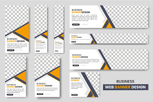 Web banner template Set, a Templates & Theme by Tanuart